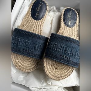 Denim Christian Dior sandals